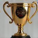 Trophy with restaurant logo