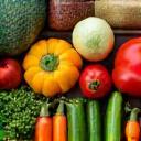 Fresh vegetables and produce on a table