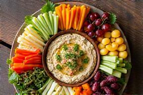 Vegetarian meze platter