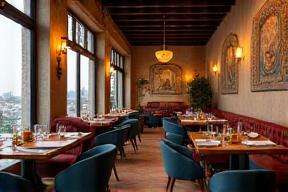 Cozy restaurant dining area